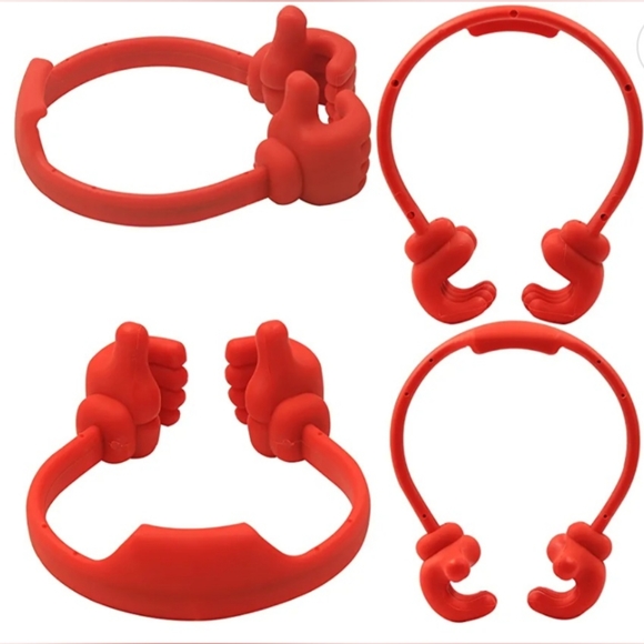 Thumbs-up Cell Phone Stand Holder Red - Picture 2 of 4
